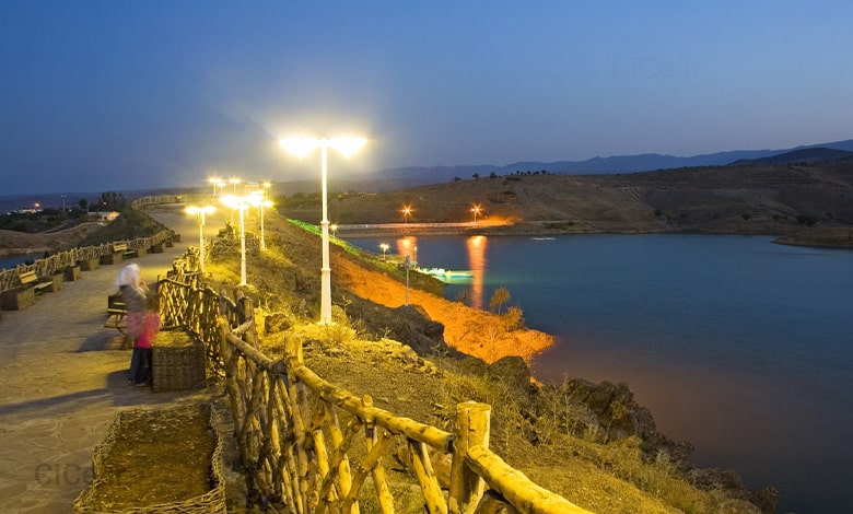 چالیدره مشهد در شب